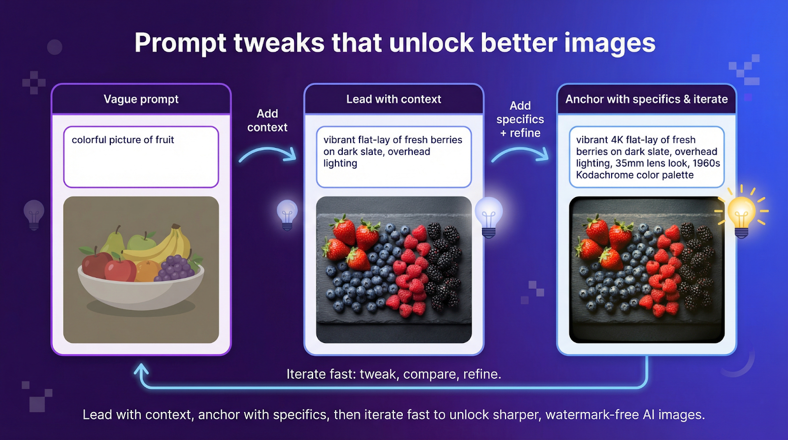 Prompt tweaks that unlock better images