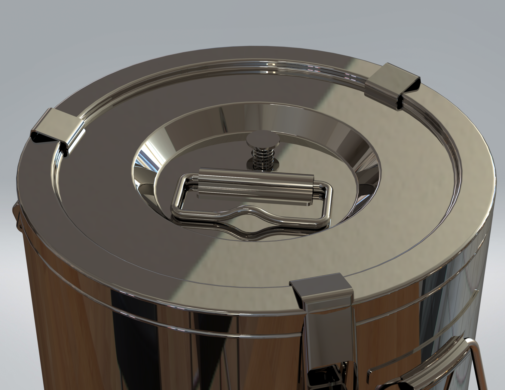Термос профессиональный "Standard" - защелки крышки
