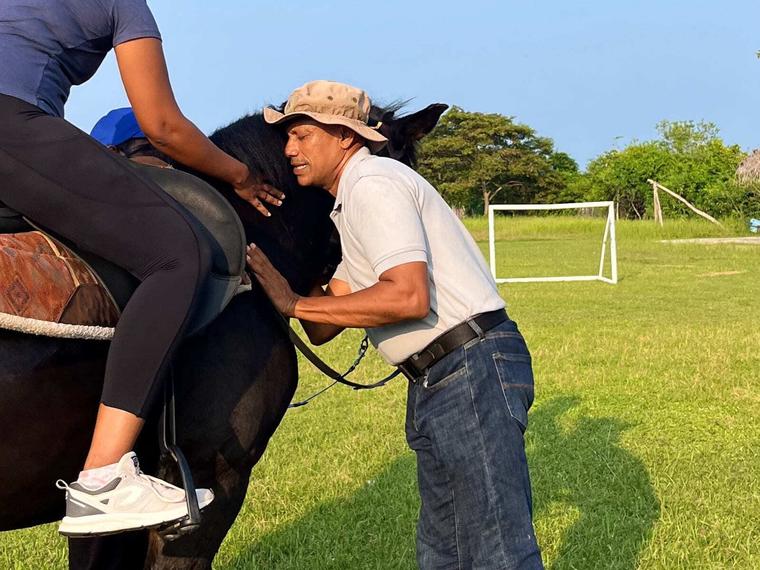 Vonfidel Ranch horsekeeping context in Sri Lanka showing the agricultural setting behind sustainable equestrian care.