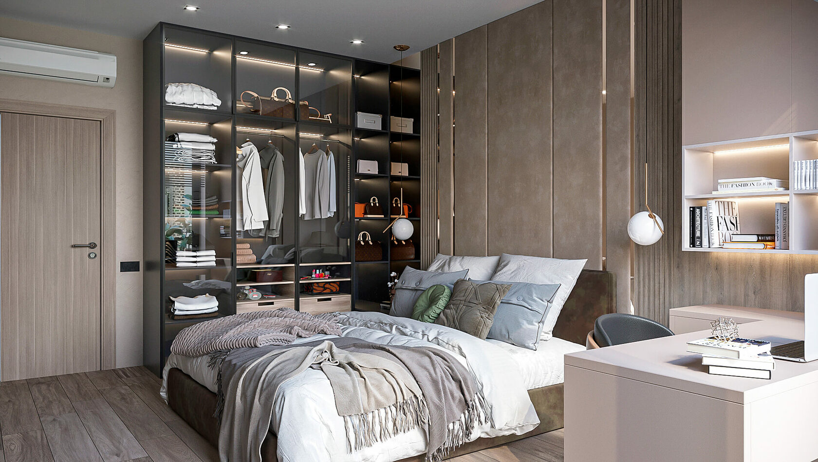 Заказать спальню «Фрамри» Уайт-Ривер в стиле Модерн в Екатеринбурге от ...