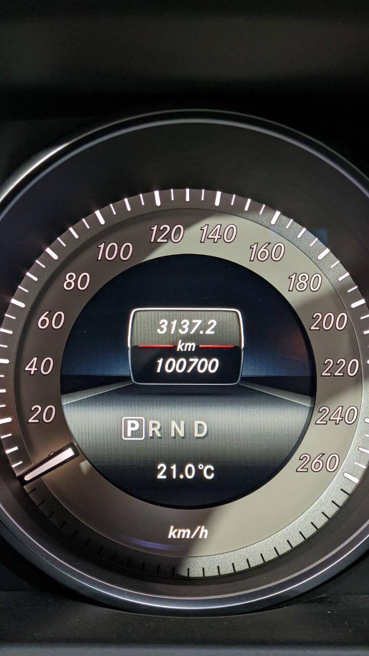 Фиксация пробега Mercedes-Benz
