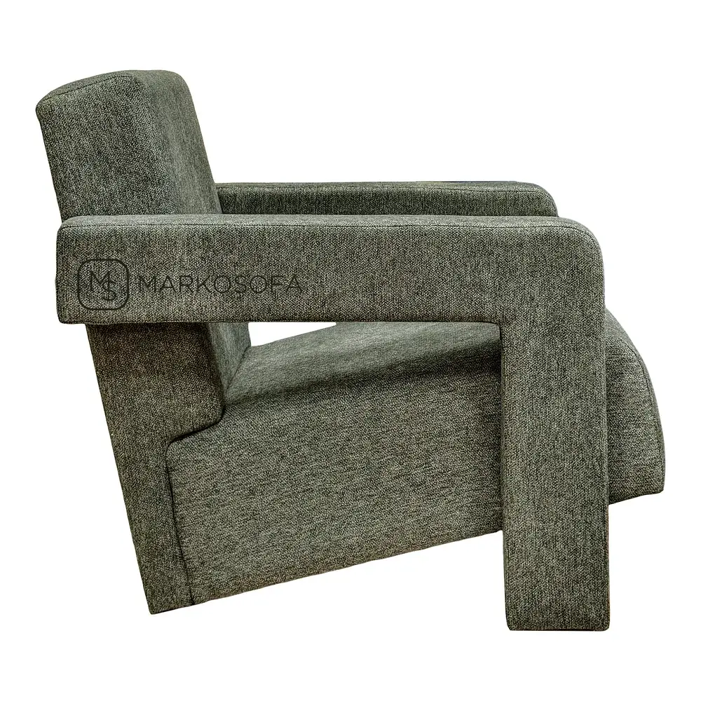 Реплика кресла Urtech Cassina на заказ от компании Марко Софа в зеленой рогожке