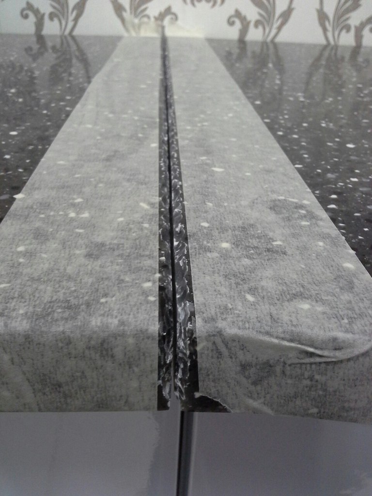 Бесшовная стыковка изделий из монолитного камня Столешкин