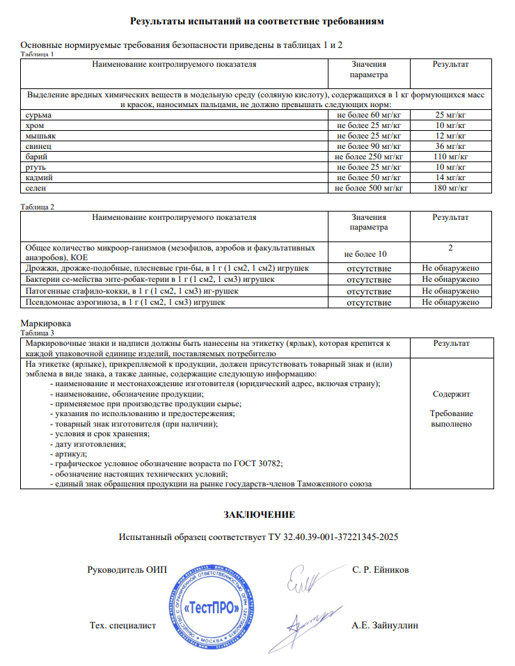 Протокол испытаний 2 стр.