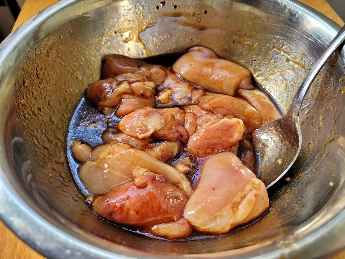 Куриное мясо в маринаде. Подробный рецепт с фото.