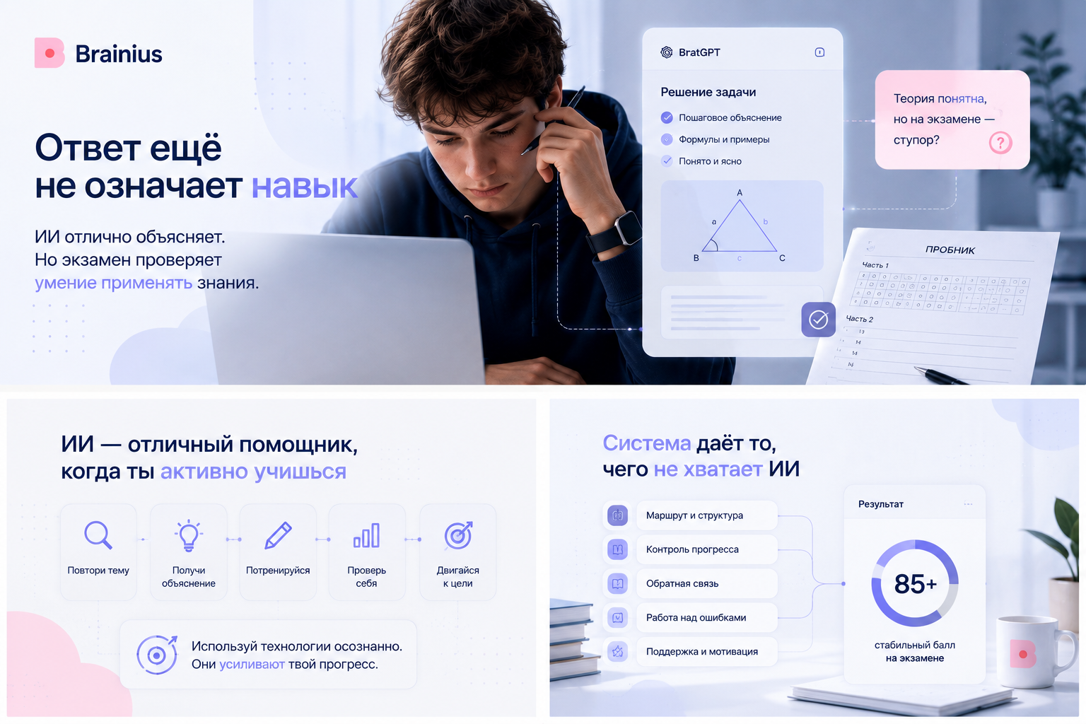 Почему подготовка через ChatGPT и ИИ не гарантирует высокий результат на ОГЭ и ЕГЭ