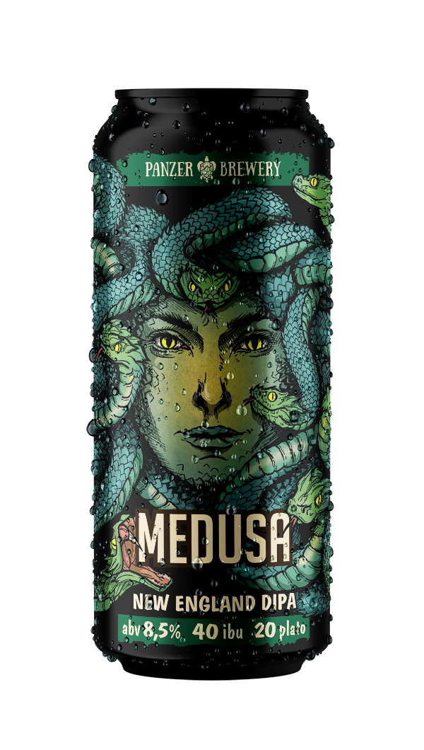 Банка пива Medusa - New England DIPA от Panzer Brewery
