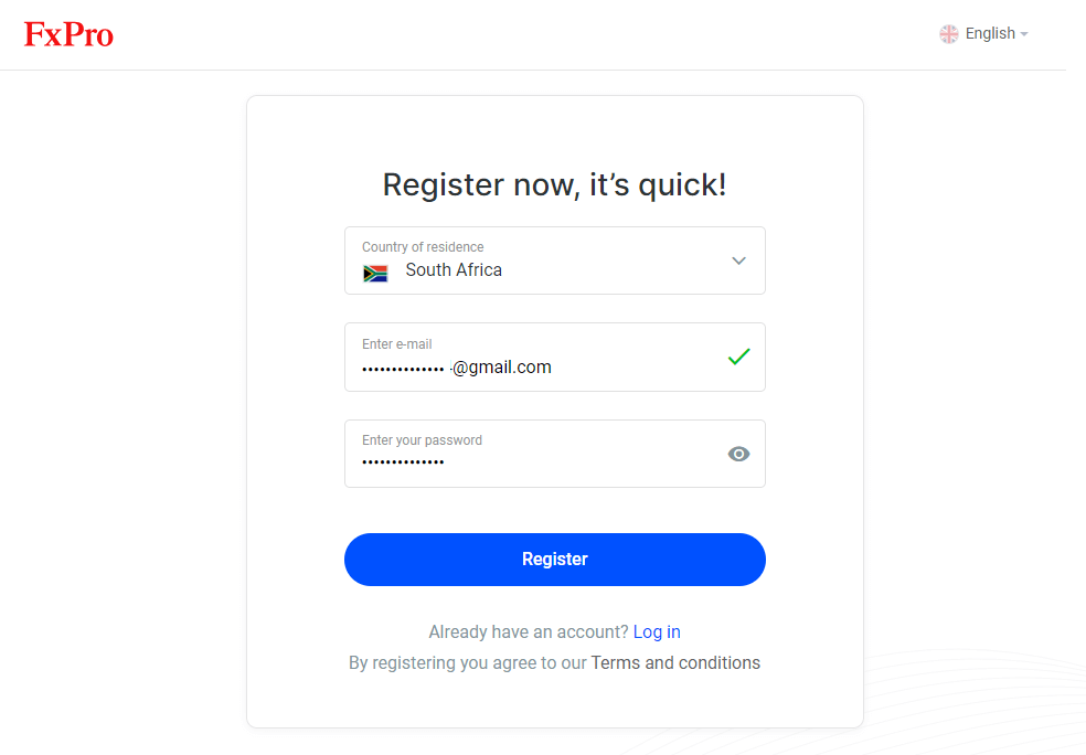 fxpro login