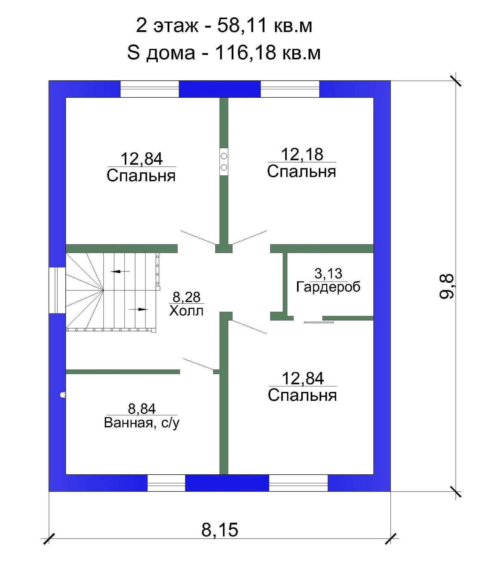 Проект дома 116 g