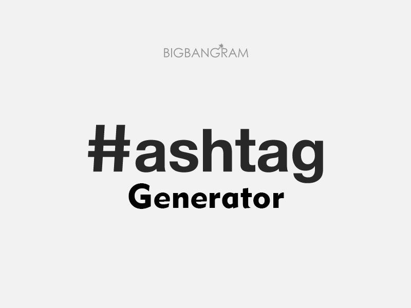 hashtag generator - instagram logo generator