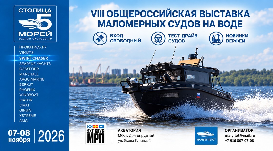 VIII Общероссийская выставка маломерных судов на воде, 7–8 ноября 2026, Долгопрудный