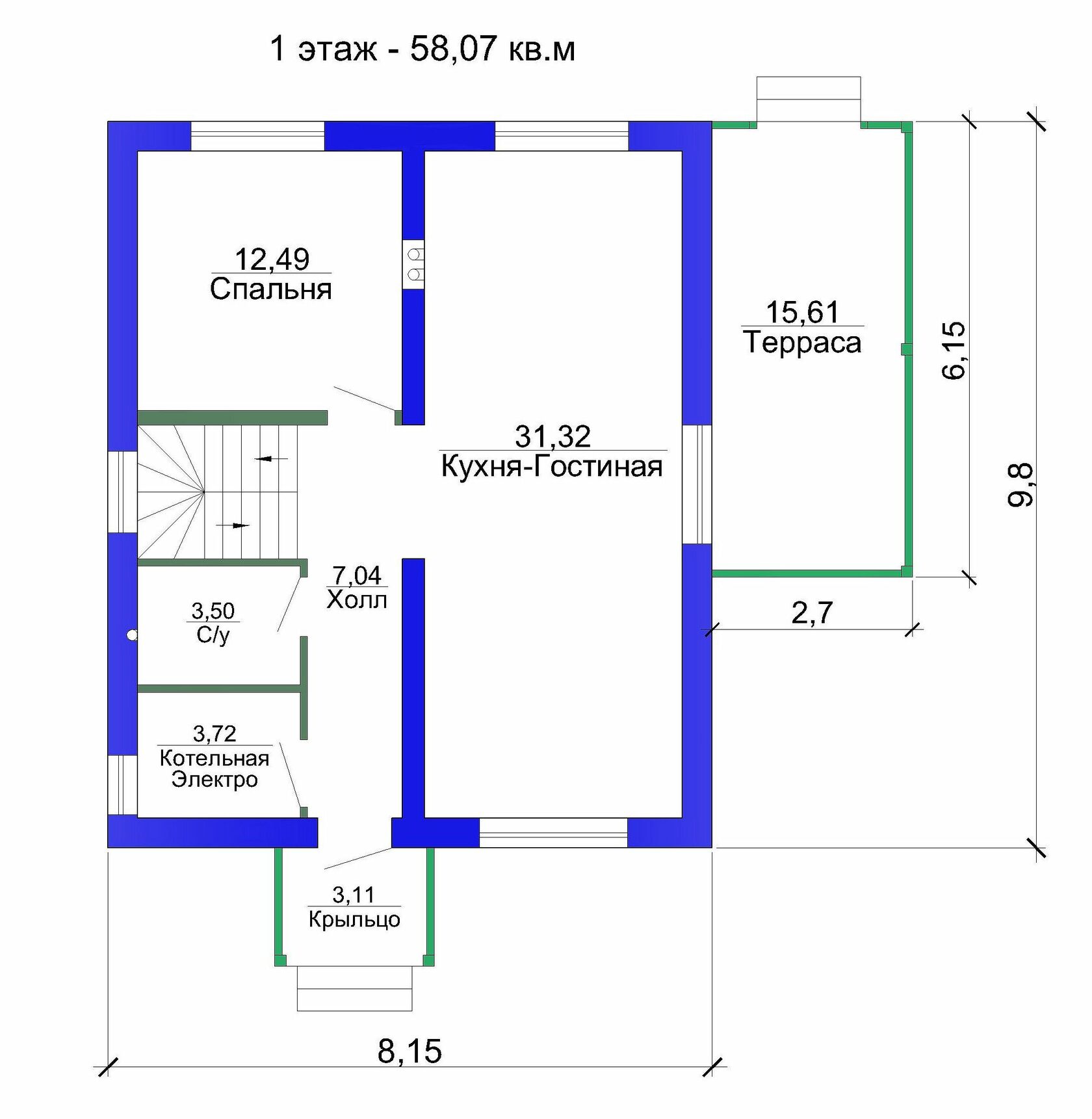 Проект дома 116 g