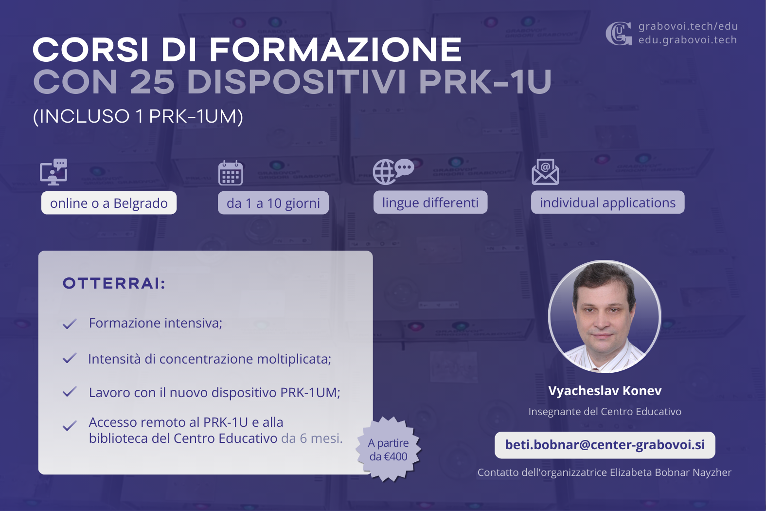 Corsi di formazione con 25 PRK-1U con Vyacheslav Konev