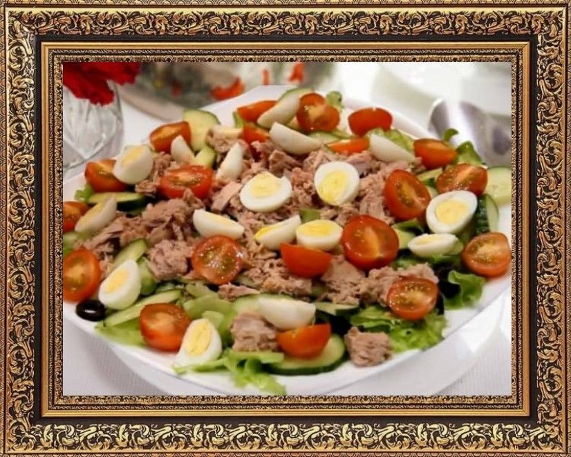 салат нисуаз с тунцом