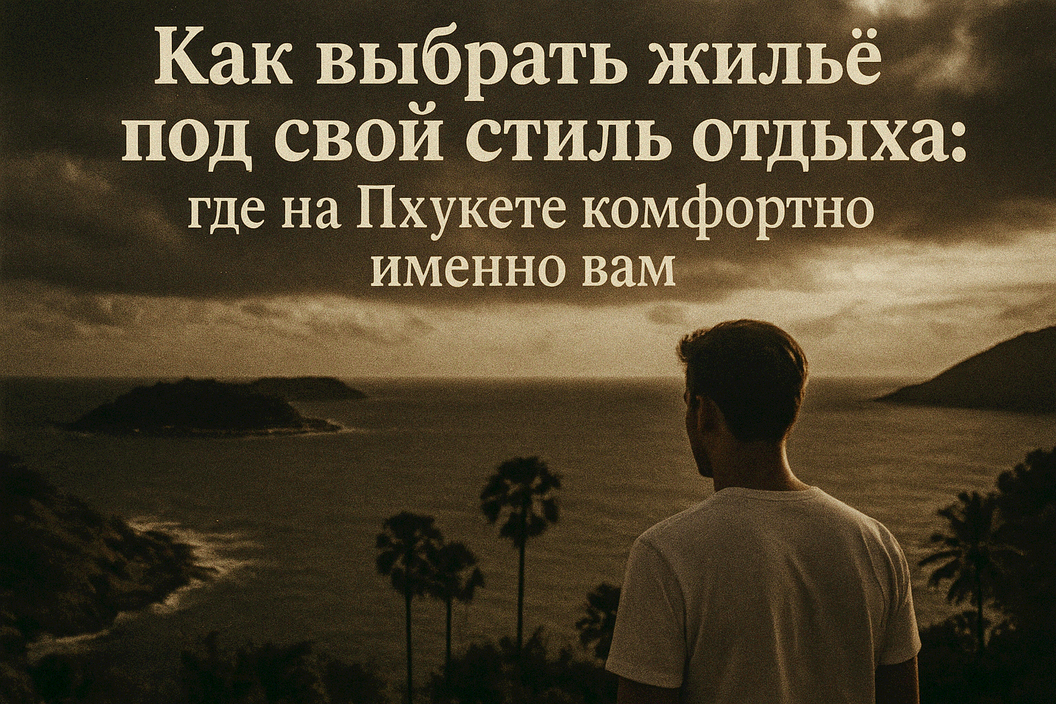 Универсальных вариантов не бывает  Кто-то приезжает на Пхукет за тишиной и уединением, кто-то — за активным отдыхом и вечерами у моря, а кто-то — просто поработать в тёплом климате. Чтобы не разочароваться, важно выбрать жильё не только по бюджету, но и п