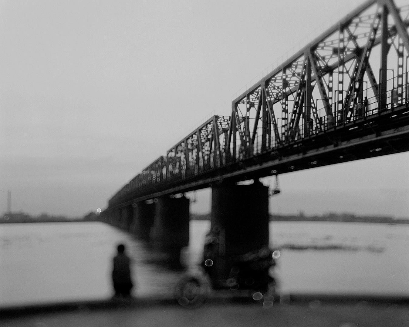 The Old Chinese Eastern Railway Bridge. Harbin, China. 4x5 Negative. 2009.