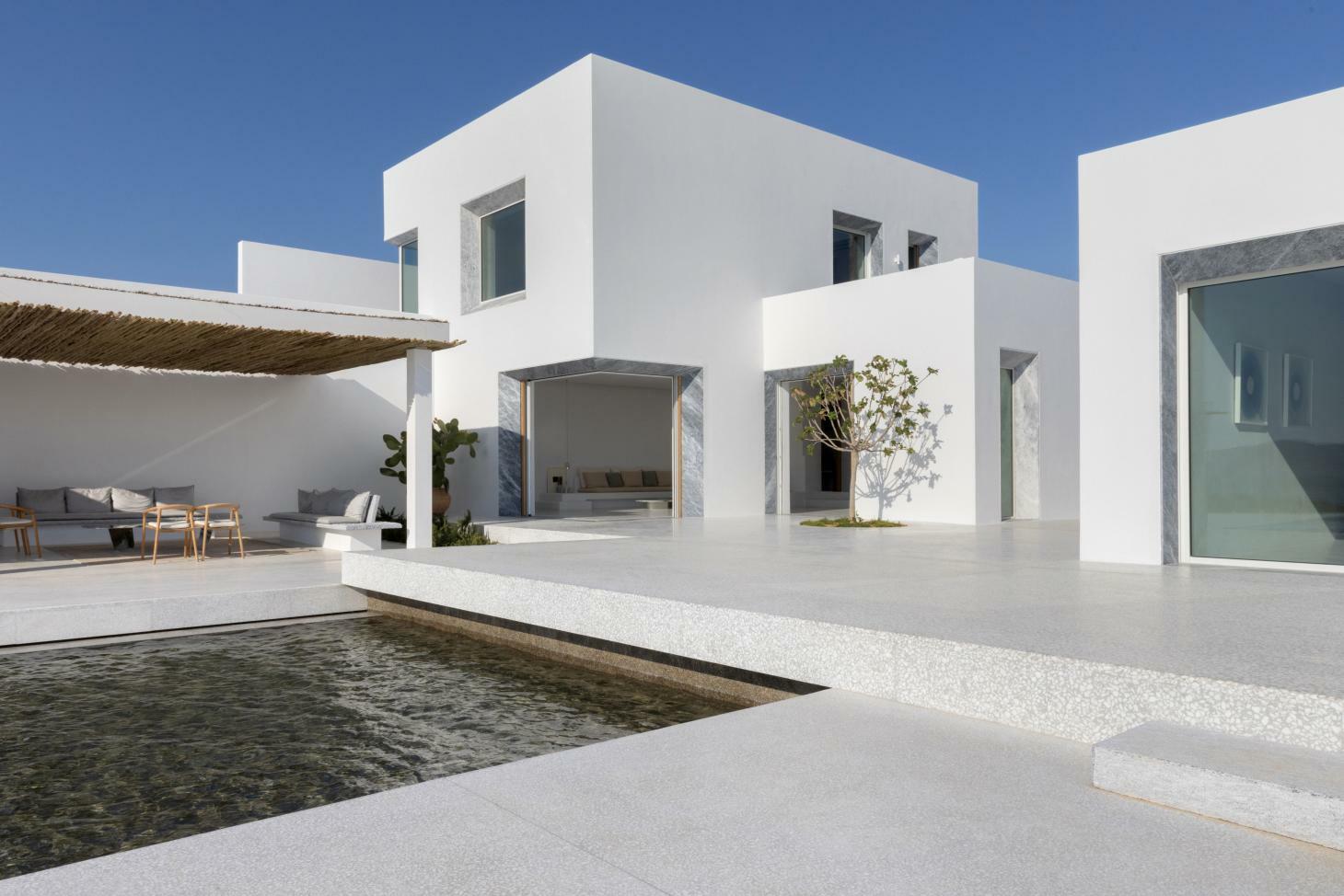 белые дома в греции