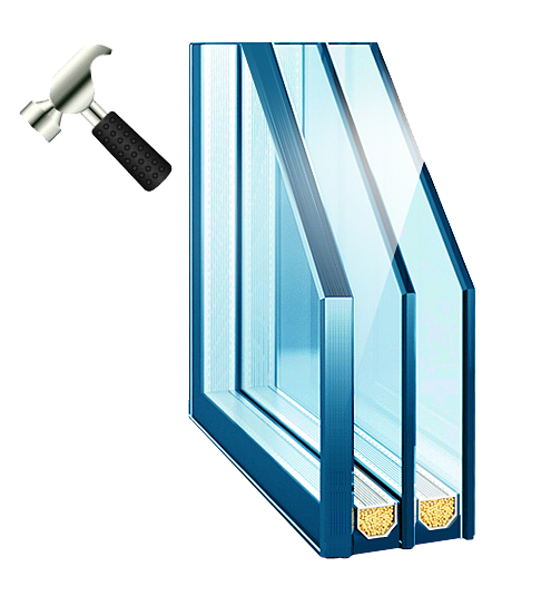 ударопрочный стеклопакет