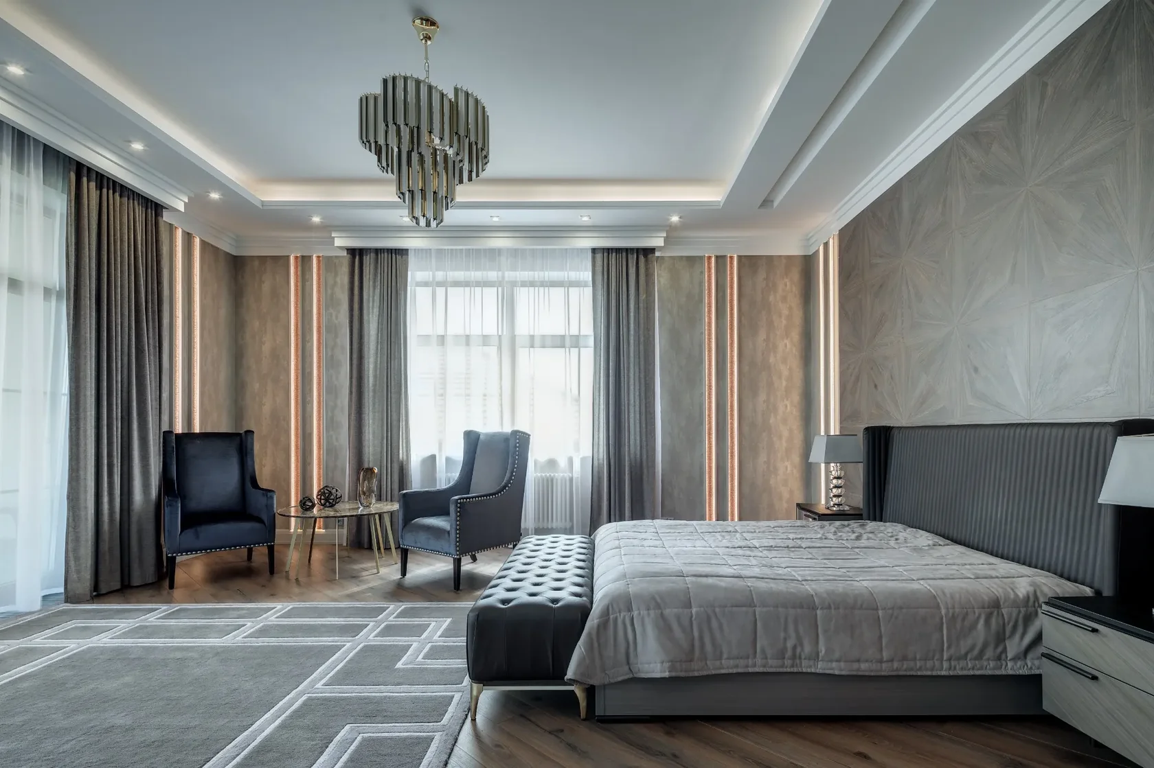 Роскошная спальня: 3 интерьера и мастер-класс от дизайнера | ForDecor