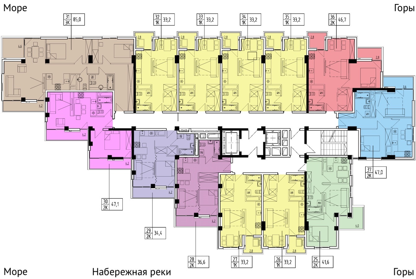 Новостройки сочи от застройщика планировки