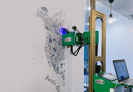 Роспись стен принтером. Печать на стенах