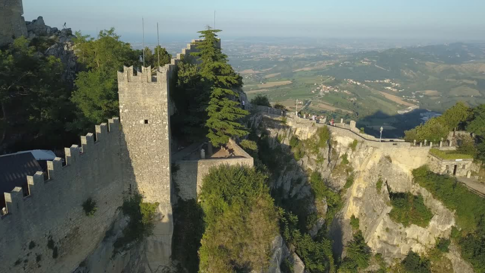 Secure wall of a castle