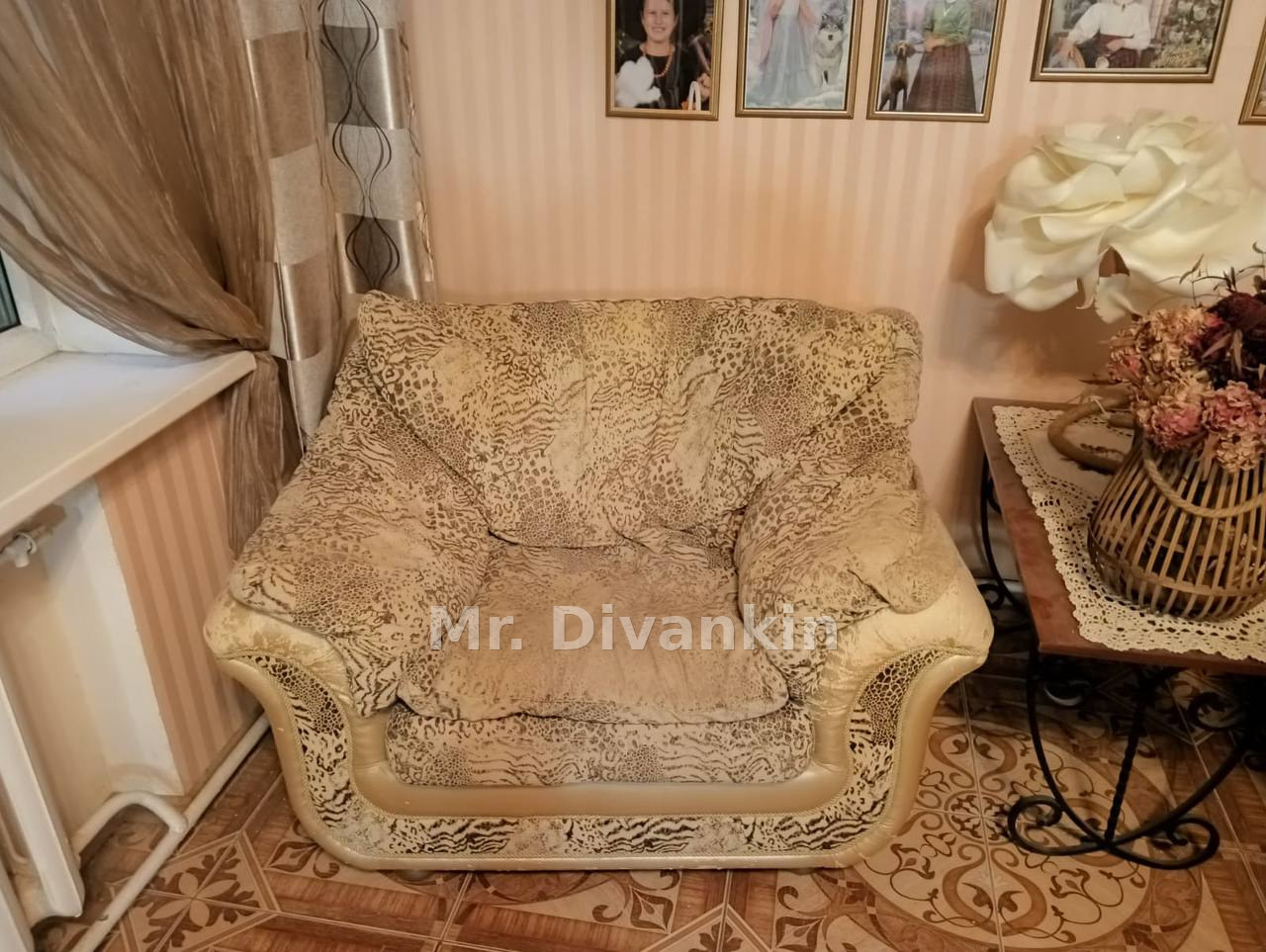 Диван и два кресла: до перетяжки — Mr. Divankin