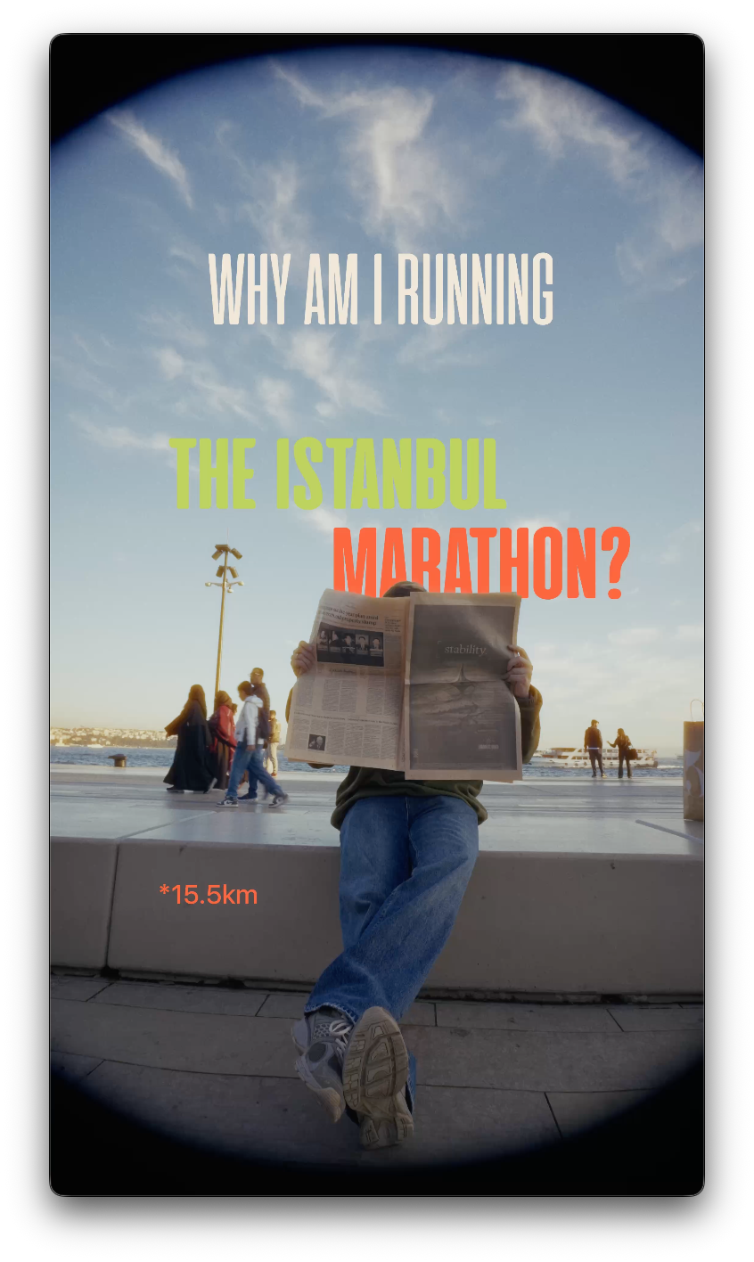 Why am I running the Istanbul Marathon?