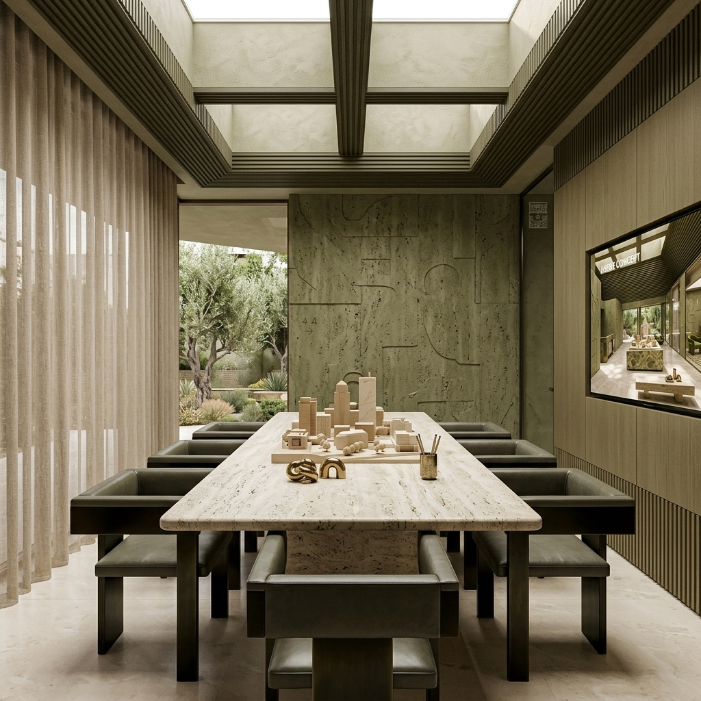 DOMUS VOLTAIR meeting room with garden access