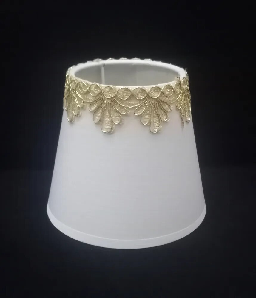 белый абажур, абажур для светильника, абажур E14, пластиковый абажур, абажур 12 см, абажур для лампы накаливания, EcoLuchina, белый пластиковый абажур