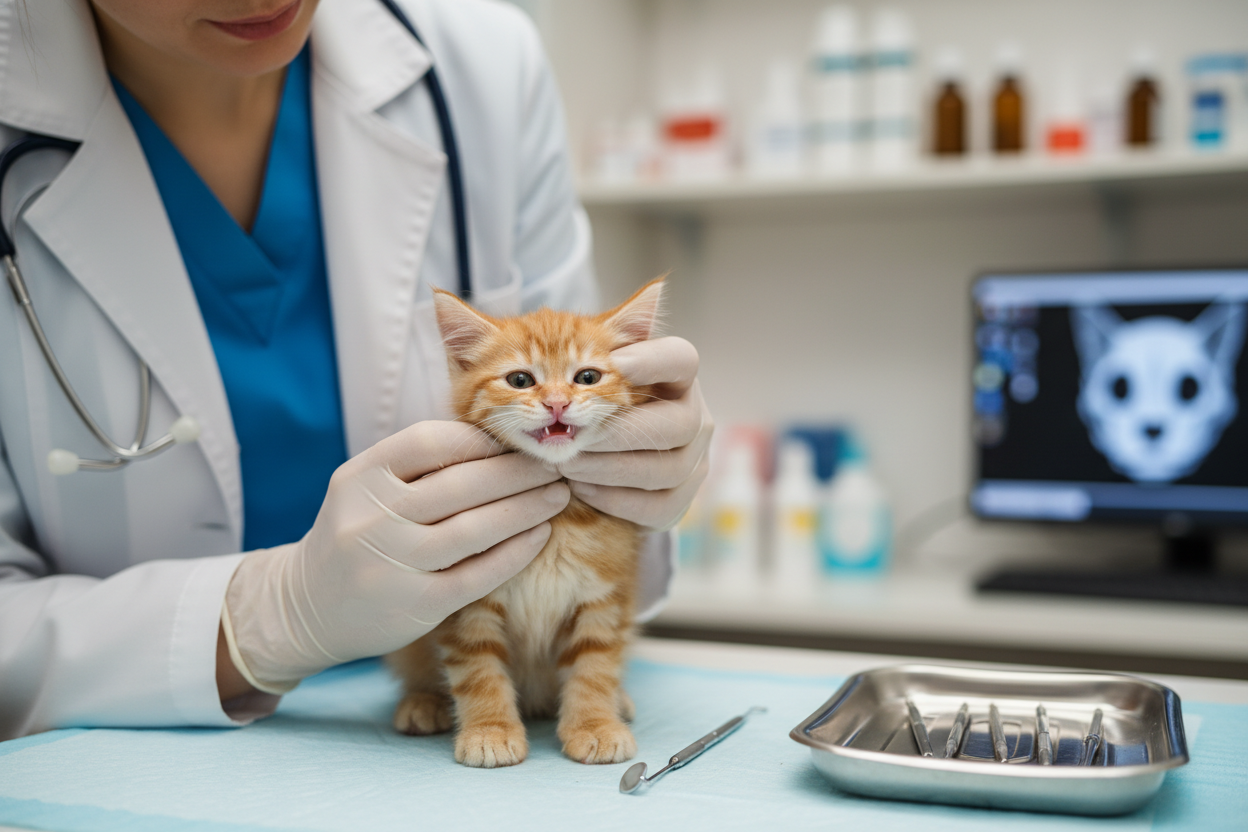 зубы у котенка