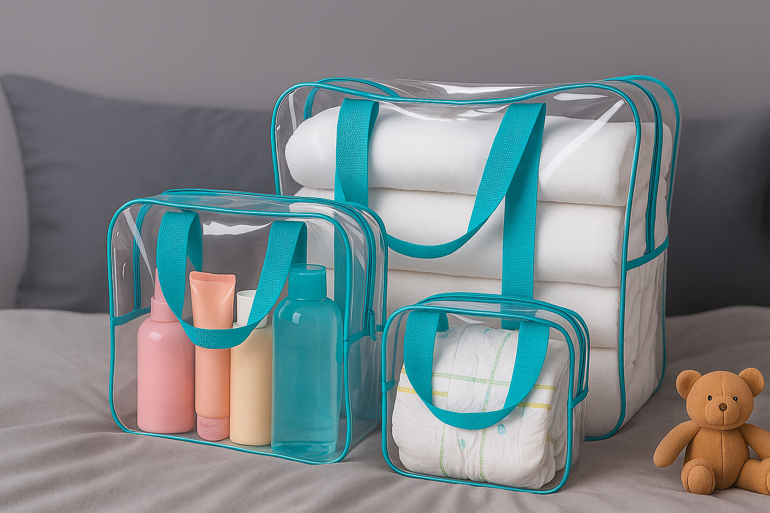 Прозрачные сумки для роддомов оптом: стабильный спрос и выгодные закупки