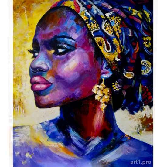 африканка картина маслом, большие картины купить, картины заказать