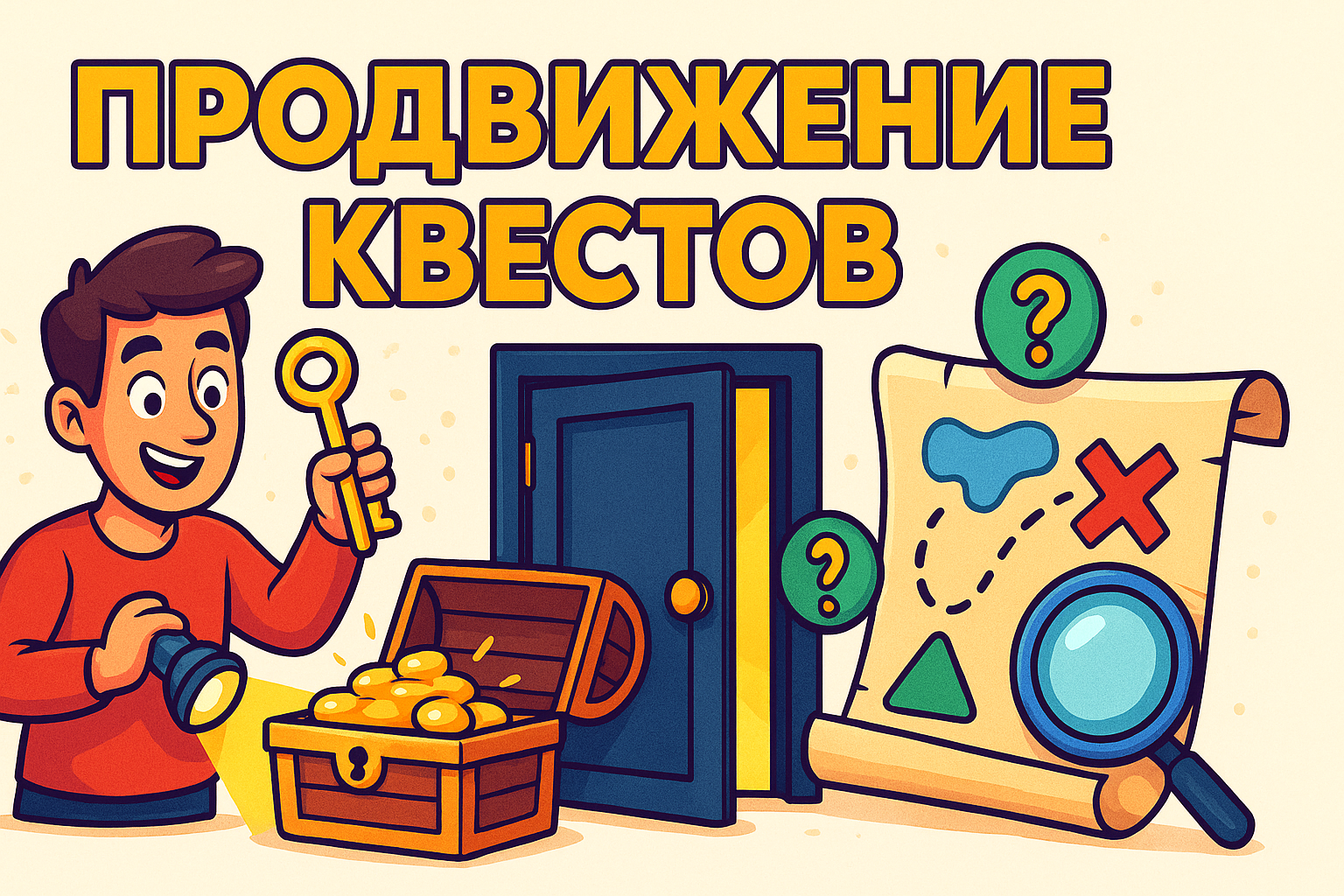 продвижение и реклама квестов