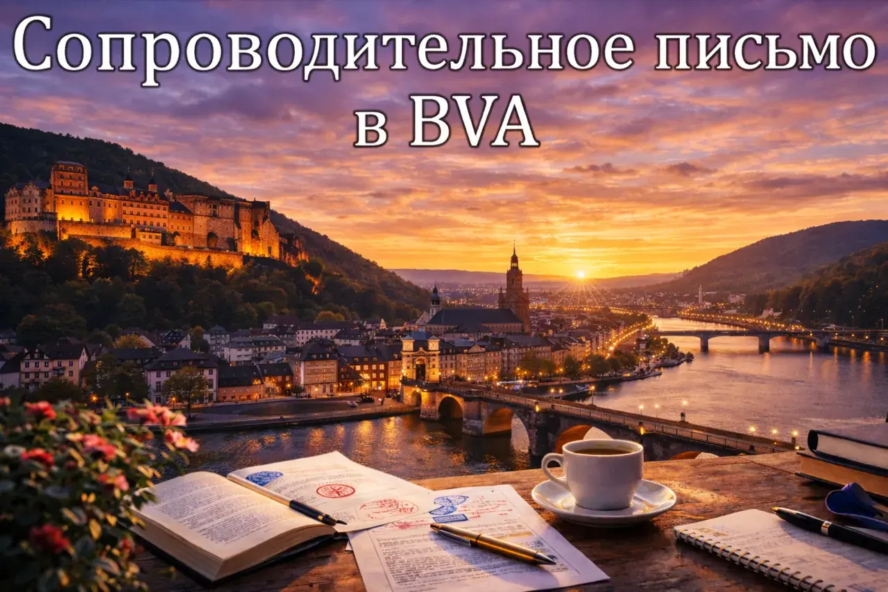 Сопроводительное письмо в BVA