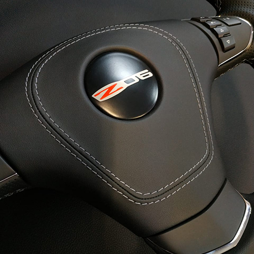 Corvette C6 airbag cover and CF center emblem