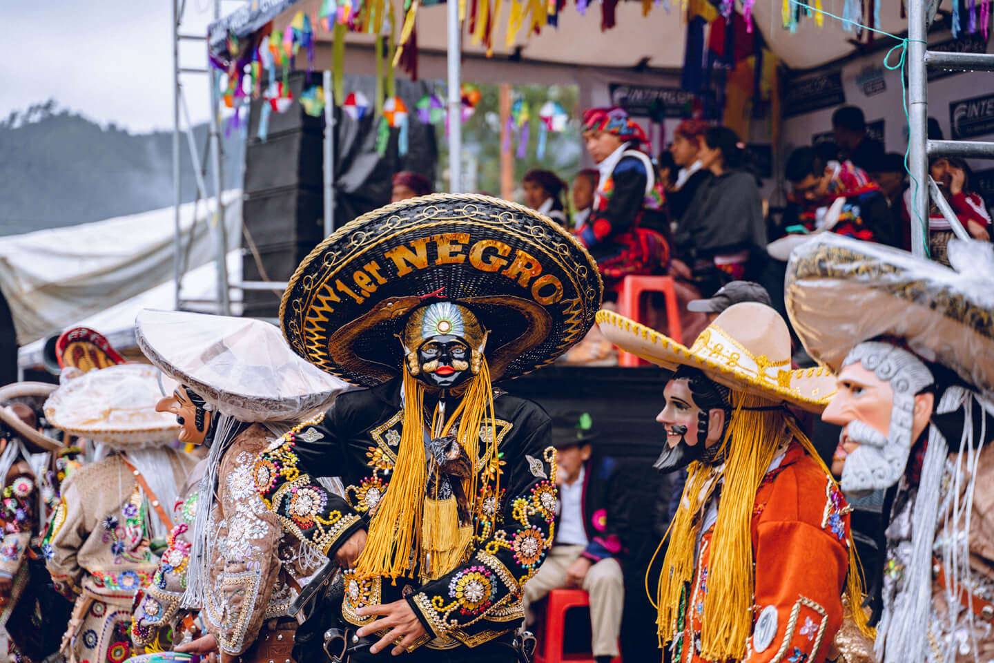 Dances in the streets of Chichi can be observed in December. Chichicastenango, Quiché Department, Kʼicheʼ tribe. 2023. JFernando Morales Photography