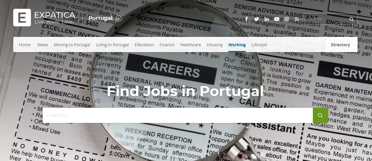поиск работы в Португалии