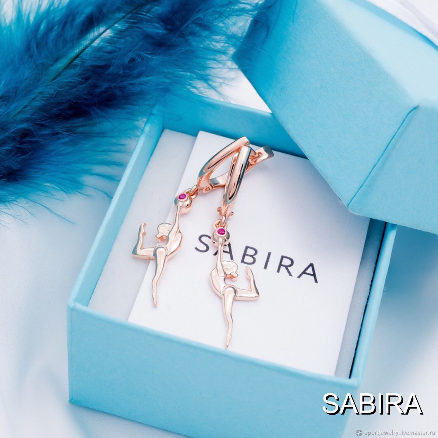серьги гимнастка