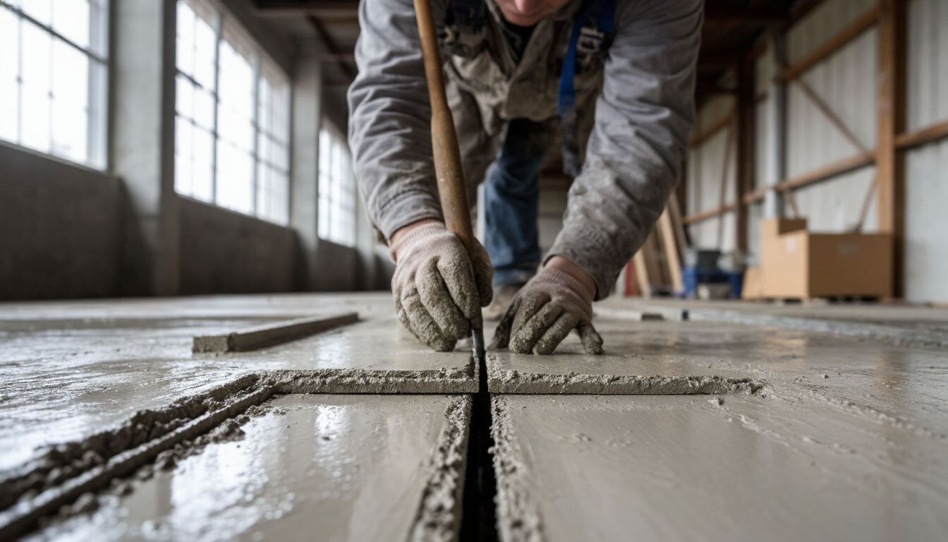 Определение адгезии стяжки пола