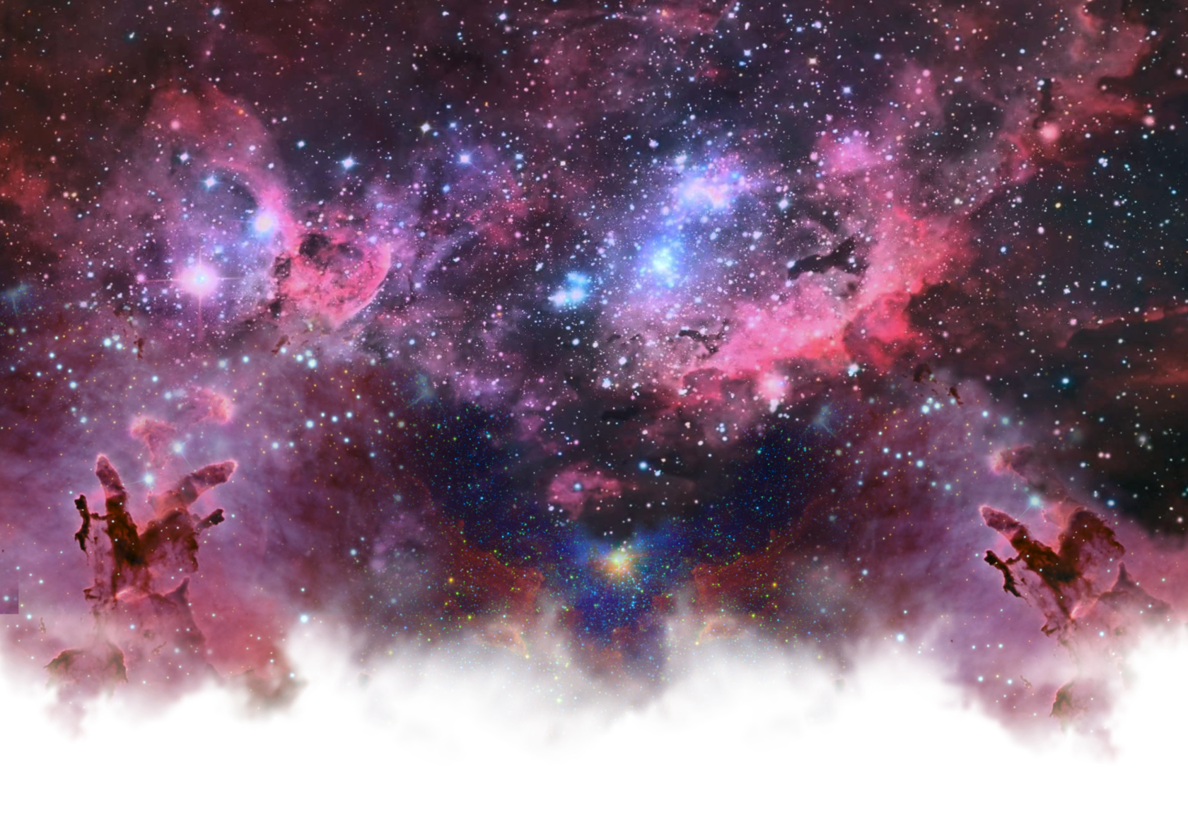 Фон атлантида с белым переходом