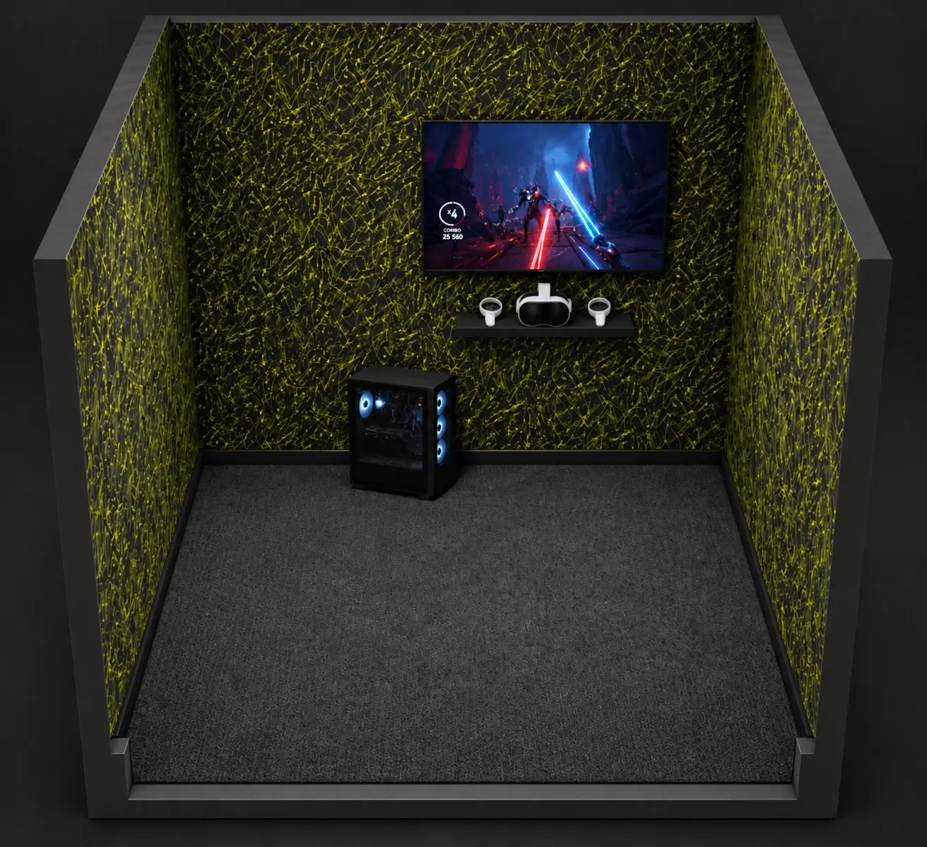 3D визуализация VR-комнаты