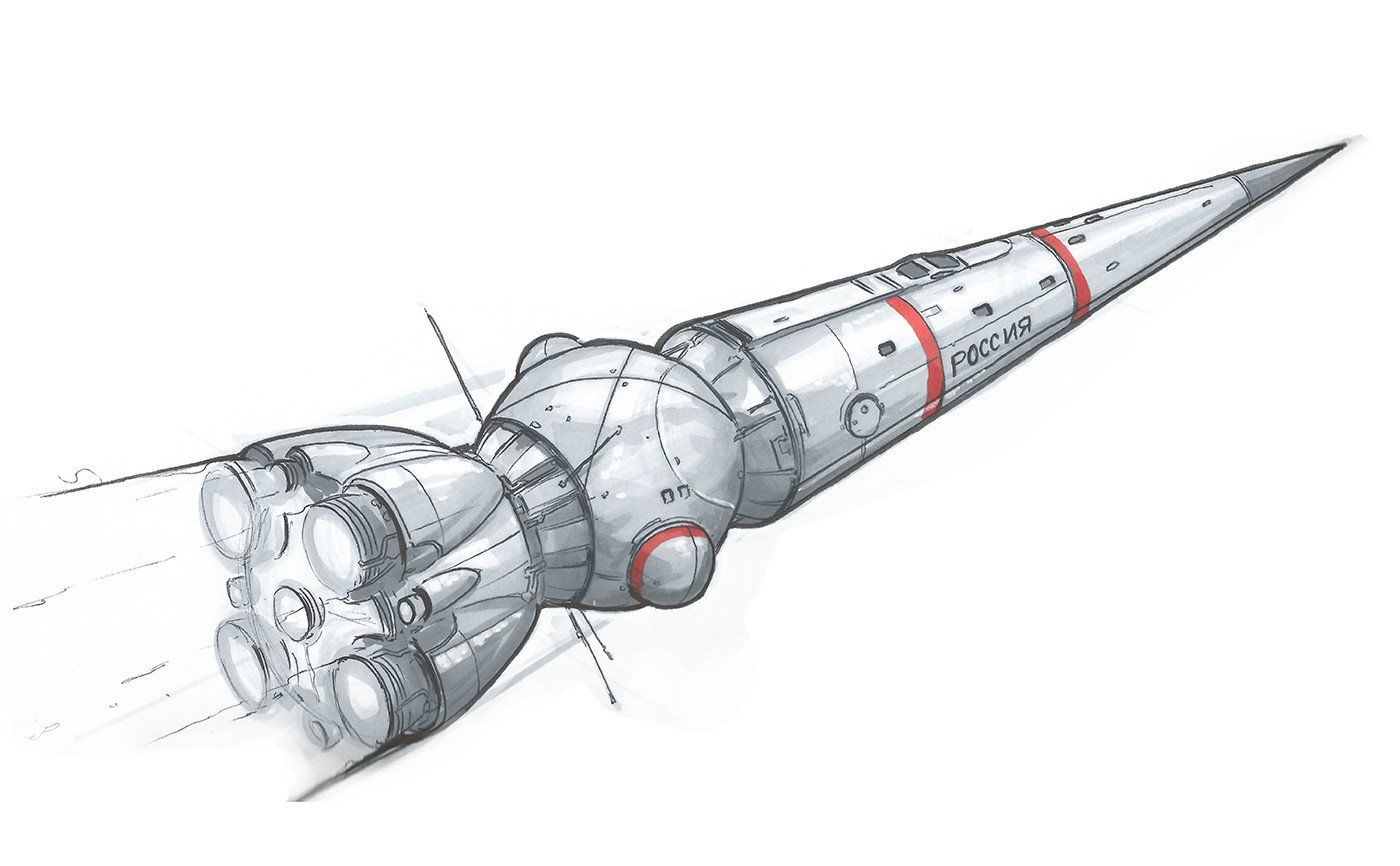 Рисунки космического корабля в космосе