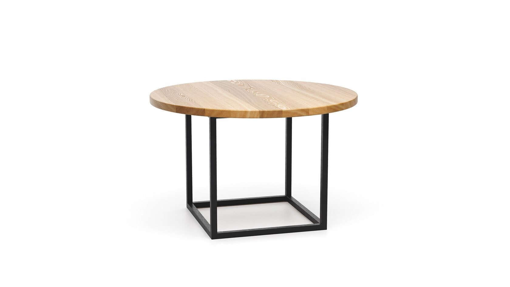 Современный стол Гиттан в стиле лофт ▪ модель loftab018 ▪ столешница из массива дерева ▪ вид сверху