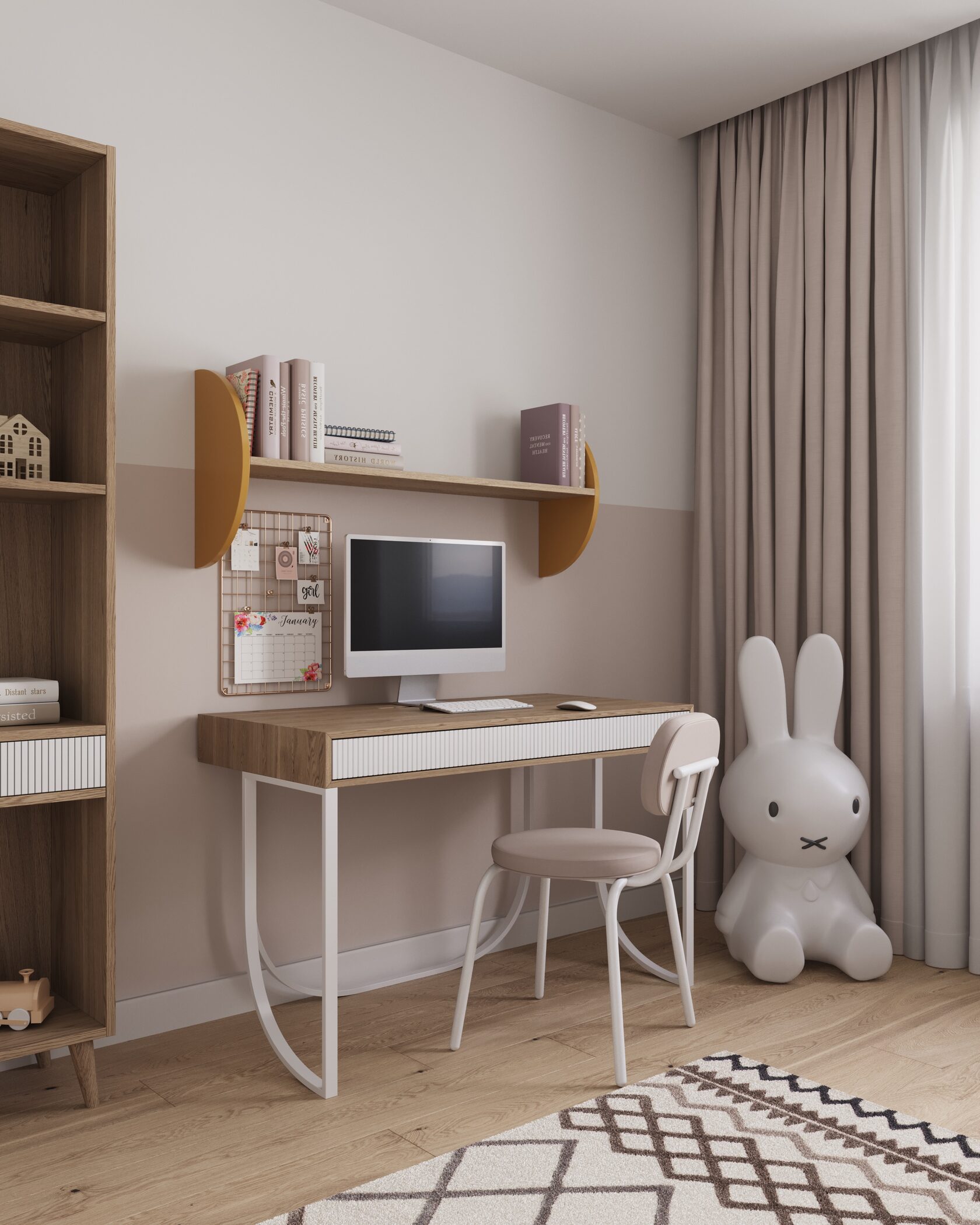 Стол для двоих детей в детской