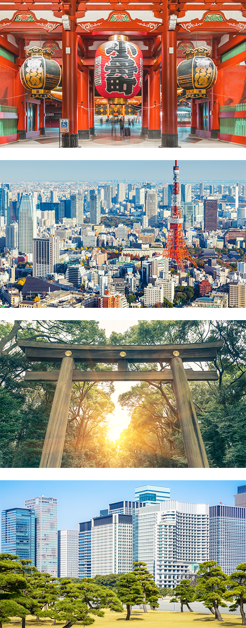 Панорамный вид на Токийскую телевизионную башню