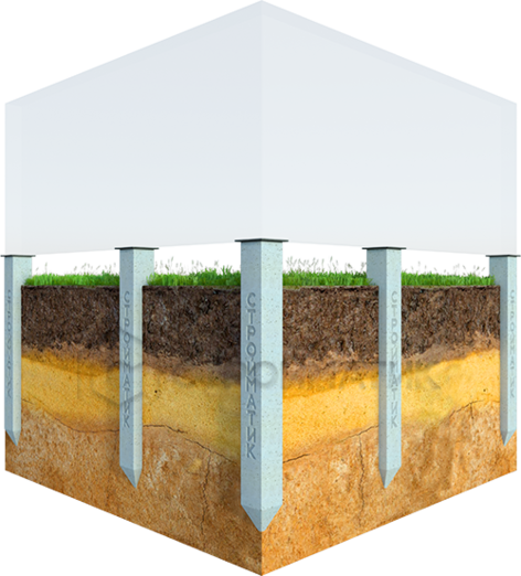 Забивные сваи жб фундамент