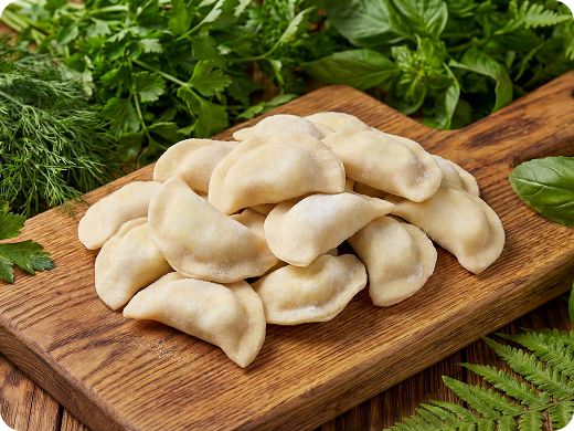 С картошкой и грибами