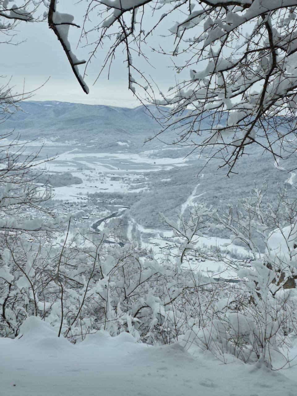Панорама с станции Даховской