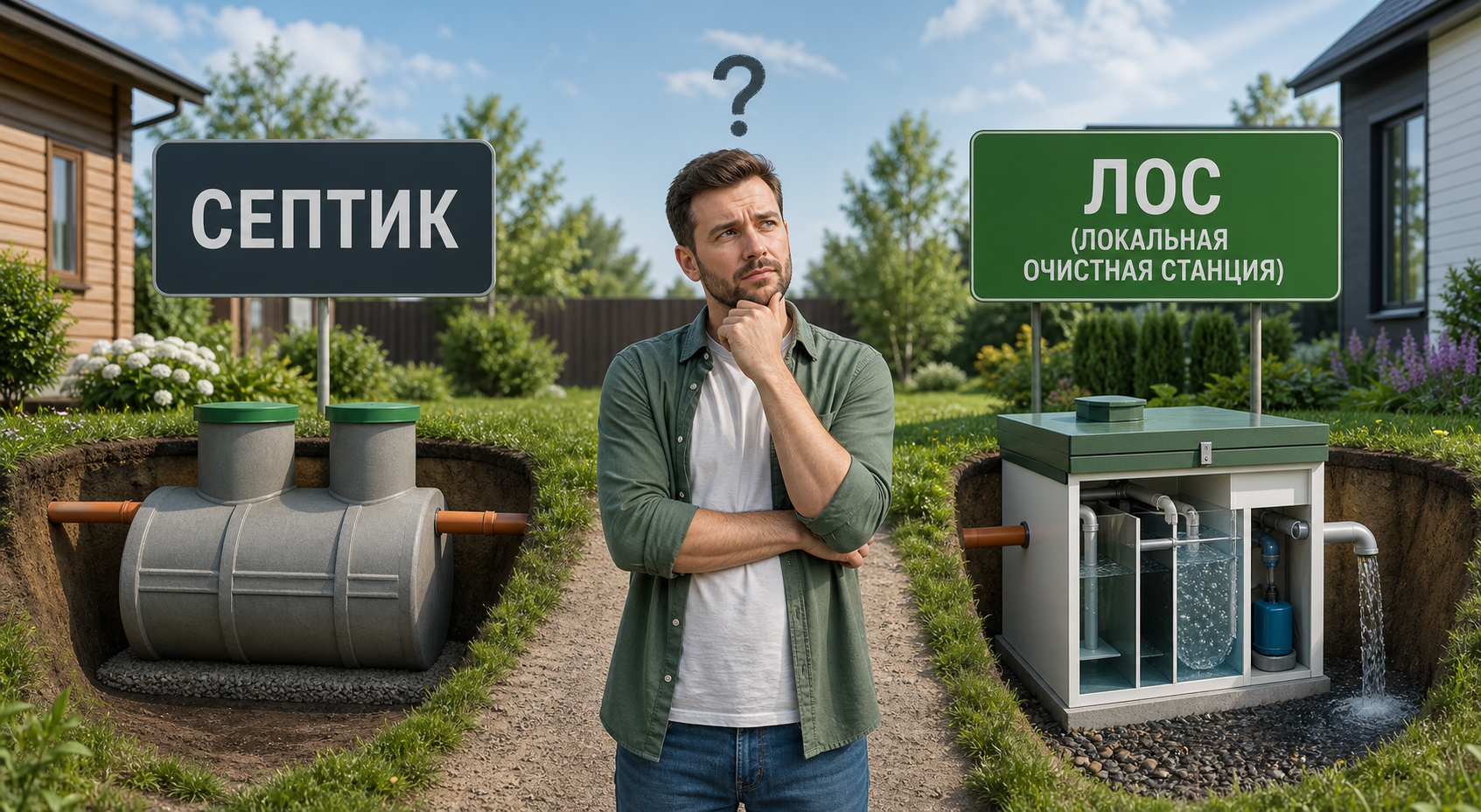 Какую канализацию выбрать для модульного дома?
